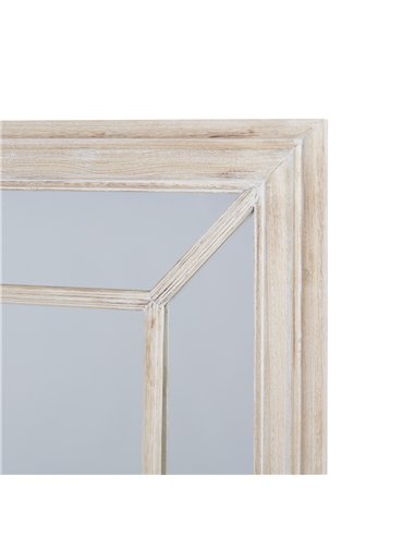 Hill Interiors Large Washed Wood Framed Window Mirror 23806