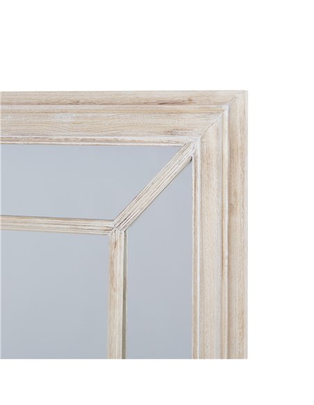 Hill Interiors Large Washed Wood Framed Window Mirror 23806 - pic 164663 | FastDaddyshop