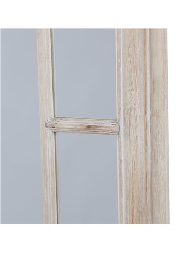 Hill Interiors Large Washed Wood Framed Window Mirror 23806