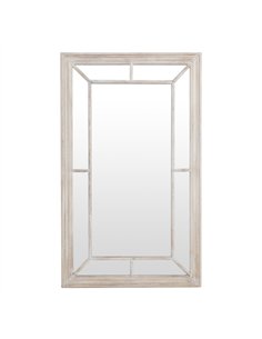 Hill Interiors Washed Wood Framed Window Mirror 23807