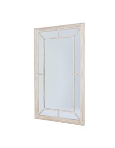 Hill Interiors Washed Wood Framed Window Mirror 23807 2