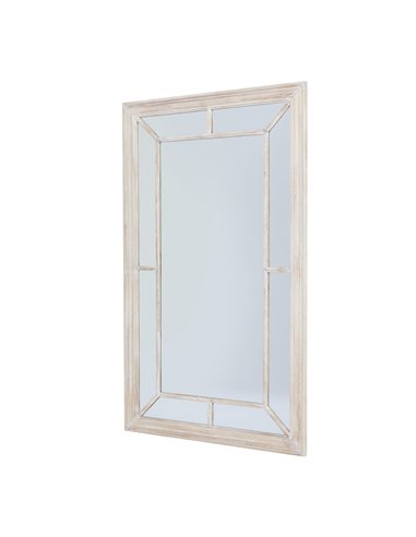 Hill Interiors Washed Wood Framed Window Mirror 23807