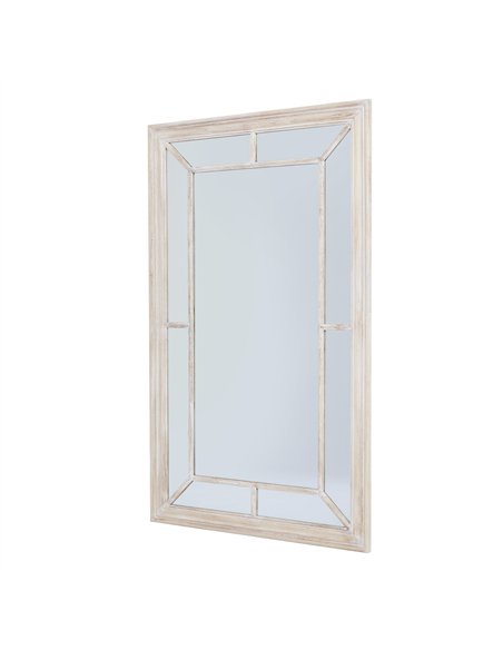 Hill Interiors Washed Wood Framed Window Mirror 23807 - pic 164666 | FastDaddyshop