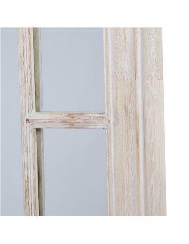 Hill Interiors Washed Wood Framed Window Mirror 23807