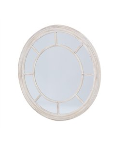 Hill Interiors Washed Wood Framed Round Mirror 23808 2