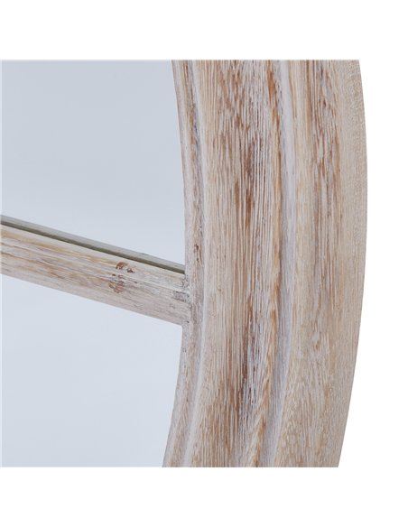 Hill Interiors Washed Wood Framed Round Mirror 23808 - pic 164672 | FastDaddyshop