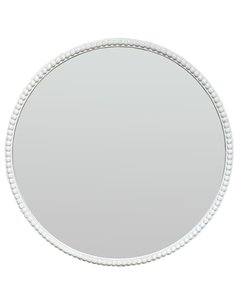 Hill Interiors Washed Wood Framed Beaded Mirror 23809