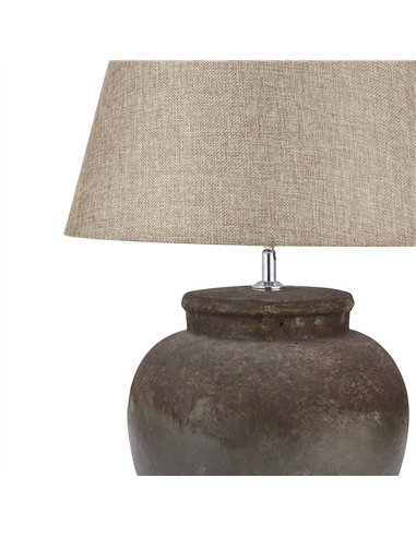 Hill Interiors Castello Aged Stone Ceramic Table Lamp 19426
