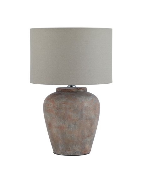 Hill Interiors Siena Brown Table Lamp With Linen Shade 23321 - pic 164682 | FastDaddyshop