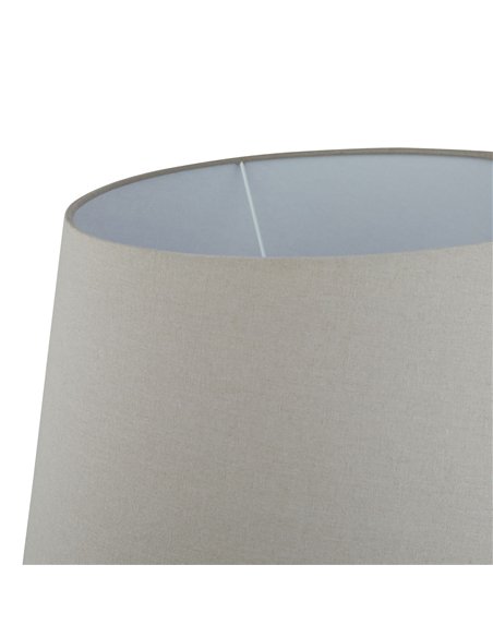 Hill Interiors Siena Brown  Round Table Lamp With Linen Shade 23322 - pic 164689 | FastDaddyshop