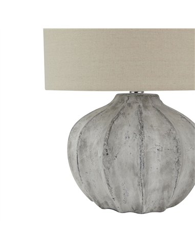 Hill Interiors Darcy Antique White Flute Lamp 23626
