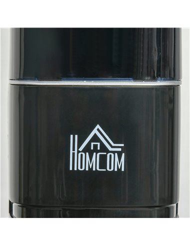 HOMCOM 47" Anion Tower Fan Cooling for Bedroom with 3 Speed, 12h Timer, Oscillating, LED Display, Remote Controller, Black