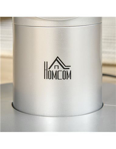 Homcom 39" Anion Tower Fan Cooling with Oscillating, 3 Speed, Timer, LED, Remote, Silver