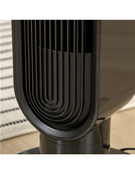 Homcom 39" Anion Tower Fan Cooling with Oscillating, 3 Speed, Timer, LED, Remote, Black - pic 16496 | FastDaddyshop