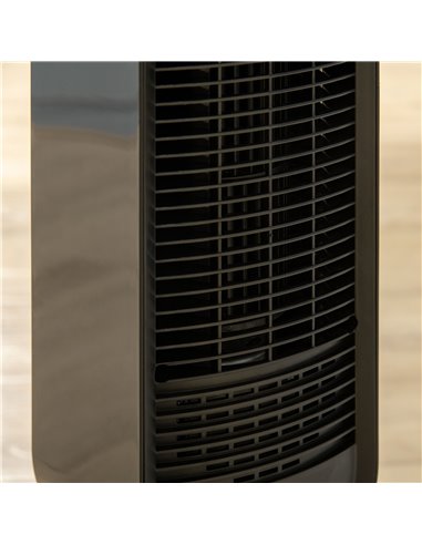 Homcom 39" Anion Tower Fan Cooling with Oscillating, 3 Speed, Timer, LED, Remote, Black
