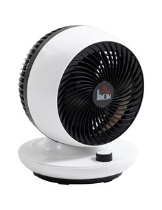Homcom Room Air Circulator Desk Fan with 3 Speed, Oscillating, White