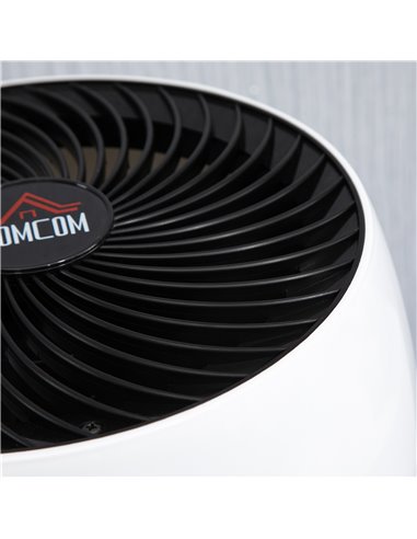 Homcom Room Air Circulator Desk Fan with 3 Speed, Oscillating, White