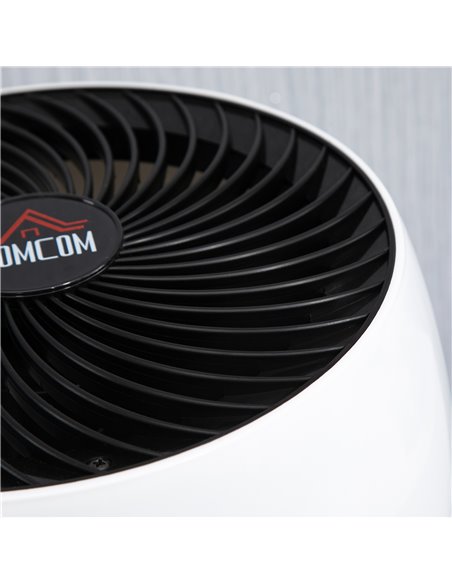 Homcom Room Air Circulator Desk Fan with 3 Speed, Oscillating, White - pic 16512 | FastDaddyshop