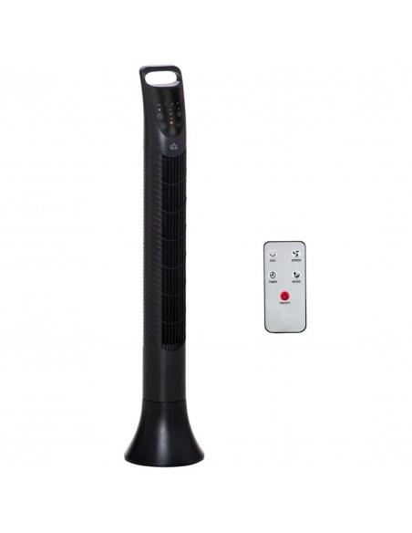Homcom 36'' Freestanding Tower Fan with 3 Speed, 3 Mode, Timer, Oscillation, LED, Black - pic 16523 | FastDaddyshop