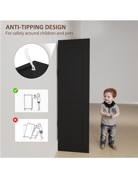 HOMCOM 2 Door Wardrobe, Modern Wardrobe with 3 Drawers and Hanging Rod for Bedroom, High Gloss White - pic 165317 | FastDaddyshop