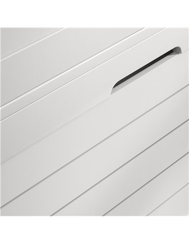HOMCOM Narrow Shoe Cabinet with 3 Flip Drawers - White