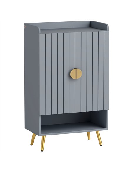 HOMCOM Modern Shoe Cabinet with 2 Doors, Open Shelf and Adjustable Shelves, 15 Pair Hallway Shoe Cupboard, Entryway Storage Unit - pic 165582 | FastDaddyshop