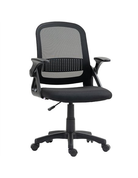 HOMCOM Breathable Mesh Office Chair, Ergonomic Swivel Computer Chair with Flip-up Armrests, Lumbar Back Support for Home/Office, - pic 165735 | FastDaddyshop