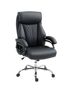 HOMCOM Executive Office Chair with Spring Padding - Black