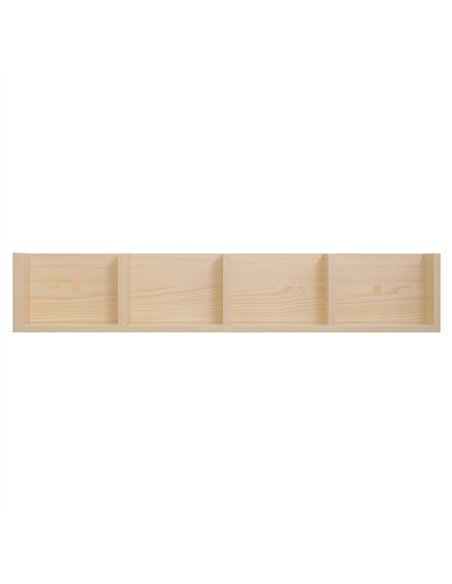 HOMCOM Wall Mount 84 CD / 56 DVD/Blu-ray/ Media Storage Rack 4 Cubes, Wooden Shelf Organiser Unit Bookcase Display, Set of 2, Na - pic 166202 | FastDaddyshop