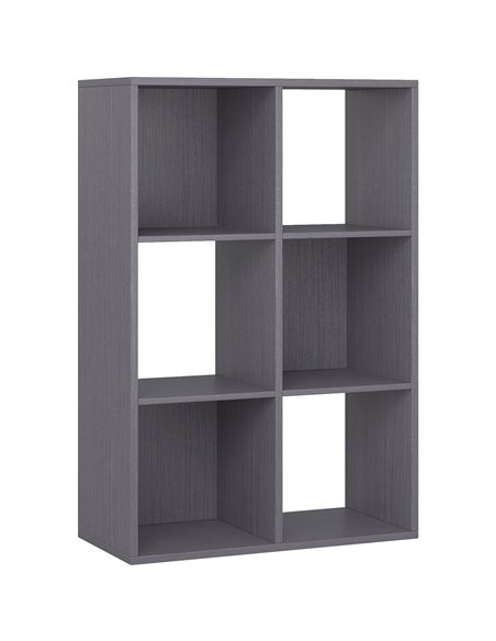 HOMCOM 6-Cube Bookshelf - Grey - pic 166203 | FastDaddyshop