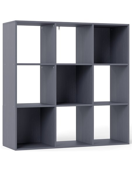 HOMCOM Nine-Cube Storage Shelf - Grey - pic 166221 | FastDaddyshop