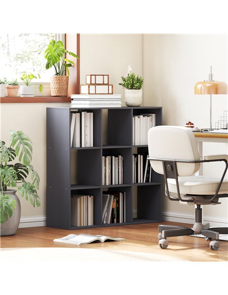 HOMCOM Nine-Cube Storage Shelf - Grey - pic 166222 | FastDaddyshop