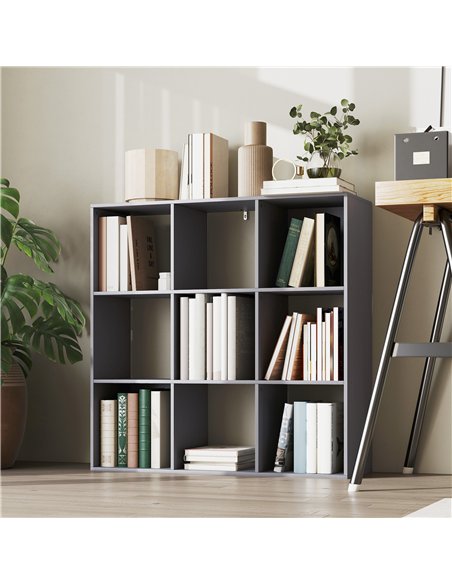 HOMCOM Nine-Cube Storage Shelf - Grey - pic 166229 | FastDaddyshop