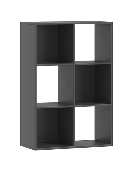 HOMCOM 6-Cube Bookshelf - Black - pic 166230 | FastDaddyshop