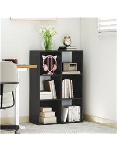 HOMCOM 6-Cube Bookshelf - Black 2