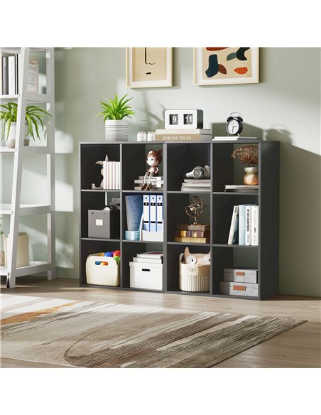 HOMCOM 6-Cube Bookshelf - Black - pic 166238 | FastDaddyshop