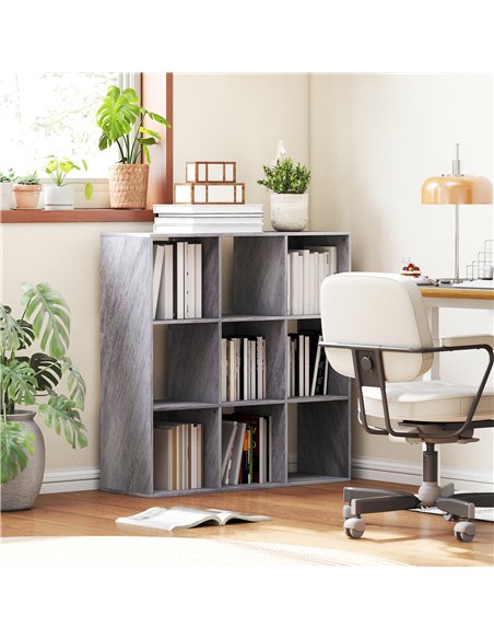 HOMCOM Nine-Cube Storage Shelf - Marble Grey - pic 166240 | FastDaddyshop