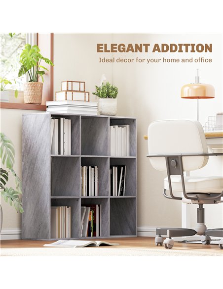 HOMCOM Nine-Cube Storage Shelf - Marble Grey - pic 166244 | FastDaddyshop