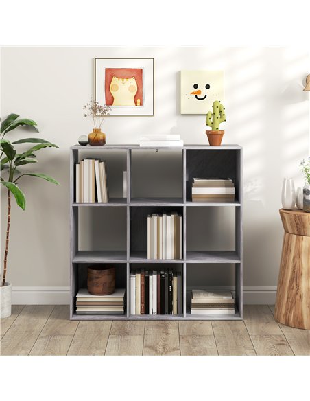 HOMCOM Nine-Cube Storage Shelf - Marble Grey - pic 166246 | FastDaddyshop