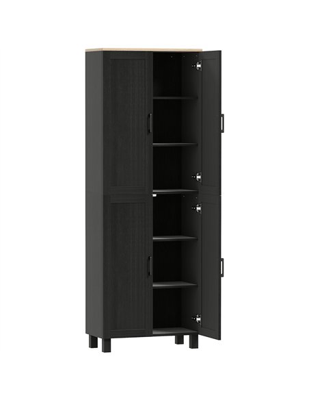 HOMCOM Freestanding Kitchen Cupboard, 4-Door Storage Cabinet with Adjustable Shelves, Modern Kitchen Pantry for Dining Room, 170 - pic 166329 | FastDaddyshop