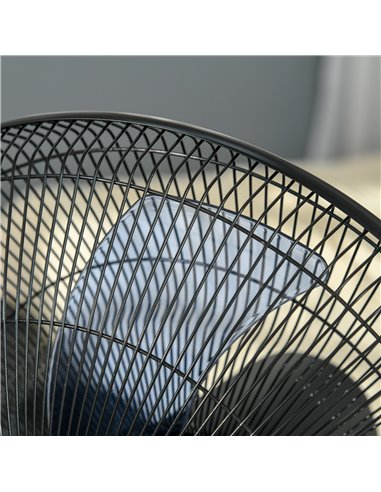 Homcom Pedestal Humidifying Misting Fan with 3 Speeds, 2.8L Water Tank, Timer and Remote, Black