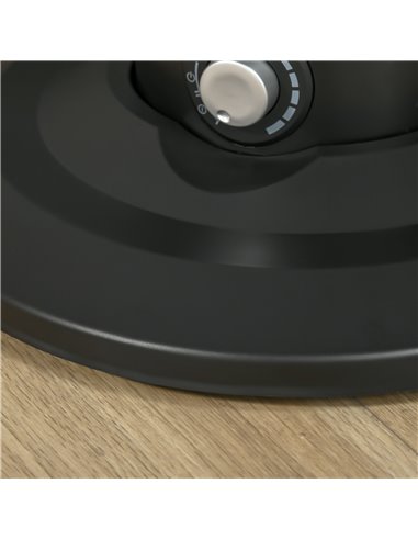 HOMCOM Pedestal Fan with Water Mist Spray, Standing Fan, Humidifying Misting Fan with 3 Speeds, 2.8L Water Tank, Black