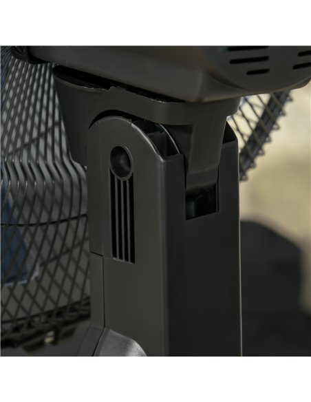 HOMCOM Pedestal Fan with Water Mist Spray, Standing Fan, Humidifying Misting Fan with 3 Speeds, 2.8L Water Tank, Black - pic 16651 | FastDaddyshop