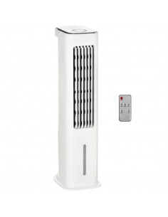 Homcom Evaporative Air Cooler with 3 Modes, 3 Speeds, Remote, Timer, Oscillation, White