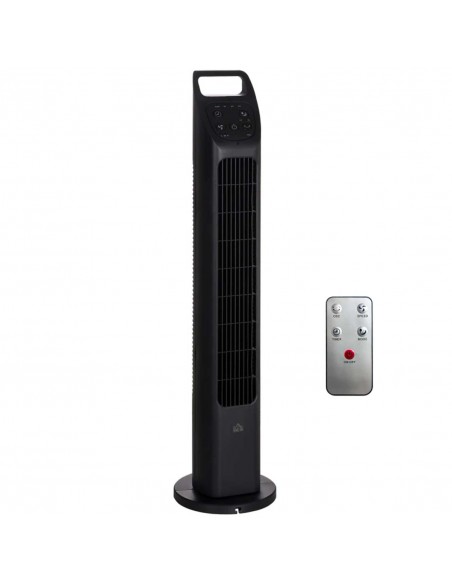 Homcom 31" Oscillating Tower Fan with Remote, Timer, 3 Speed, Black - pic 16663 | FastDaddyshop