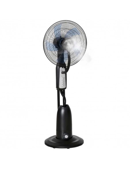 Homcom Pedestal Humidifying Misting Fan with 3 Speeds, 2.8L Water Tank, Timer, Black - pic 16666 | FastDaddyshop