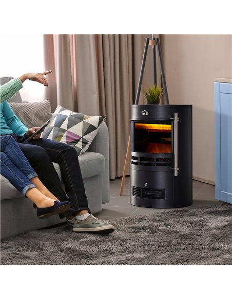 Homcom 900W/1800W Freestanding Indoor Electric Fireplace with Thermostat Control - pic 16668 | FastDaddyshop