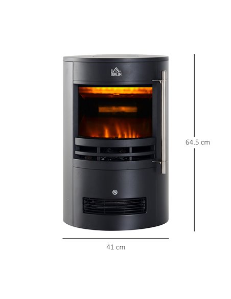 Homcom 900W/1800W Freestanding Indoor Electric Fireplace with Thermostat Control - pic 16669 | FastDaddyshop
