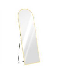 HOMCOM 165cm Aluminium Frame Standing Mirror - Gold