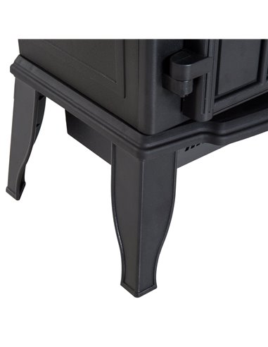 HOMCOM Freestanding Electric Fireplace Heater, 1000W/2000W-Black 